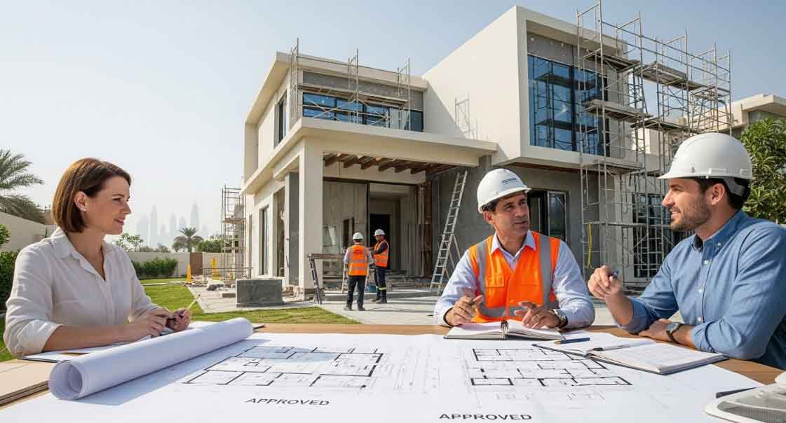 مراحل اخذ مجوز ساخت ویلا در دبی